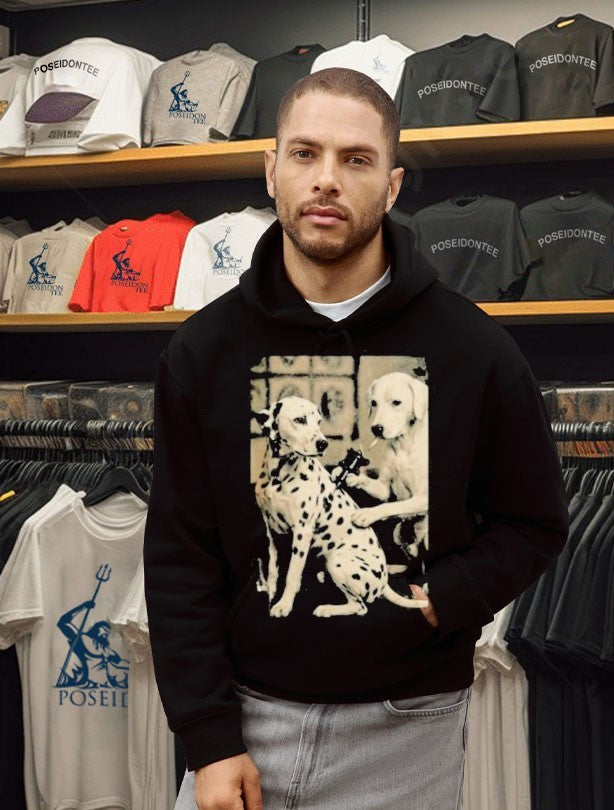 Retro Dalmatian Dog Tattoo Artist T-shirt
