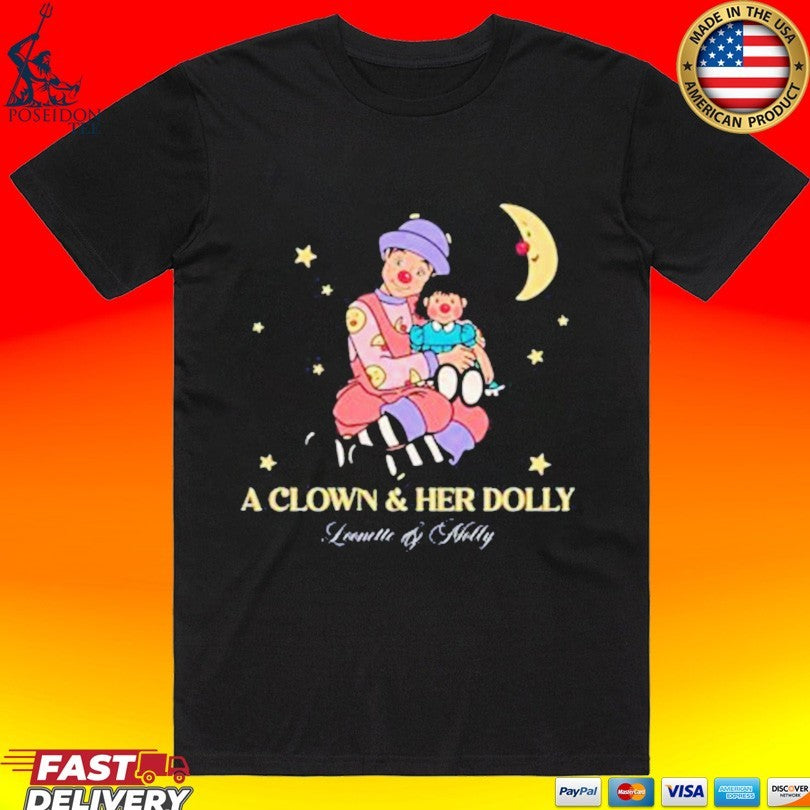 Retrokid Big Comfy Couch Clown And Her Dolly T-shirt