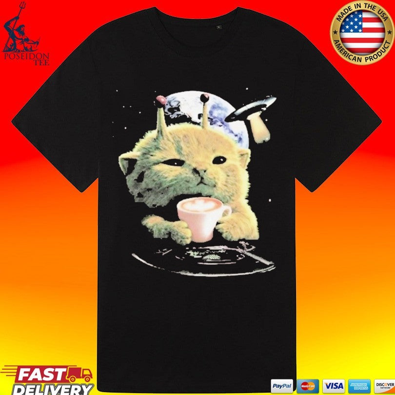 Rewind Premium Alien Cat T-shirt