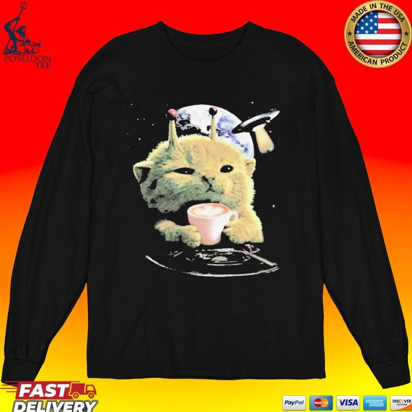 Rewind Premium Alien Cat T-shirt