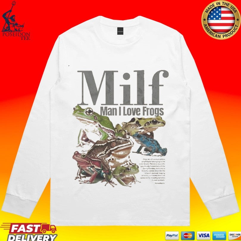 Rewind Premium Milf Man I Love Frogs T-shirt