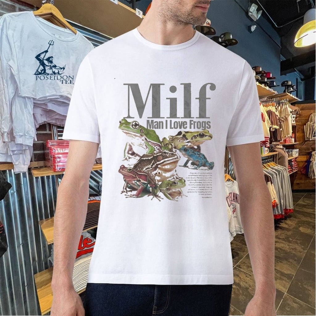 Rewind Premium Milf Man I Love Frogs T-shirt