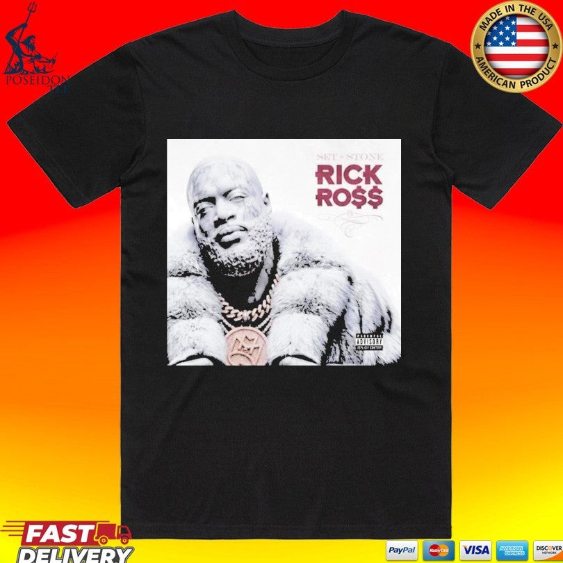 Rick Ross Set In Stone Album Cover T-shirt