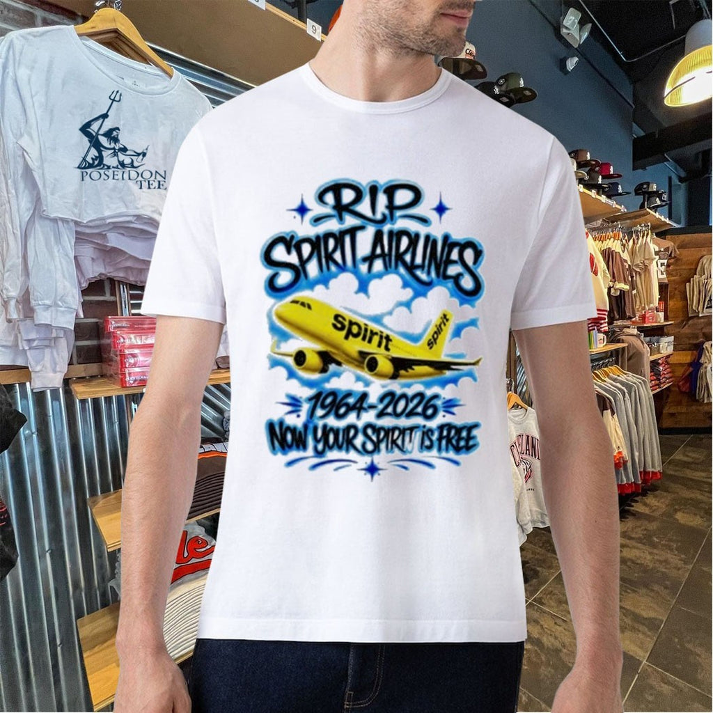 Rip Spirit Airlines 1964-2026 Now Your Spirit Is Free T-shirt