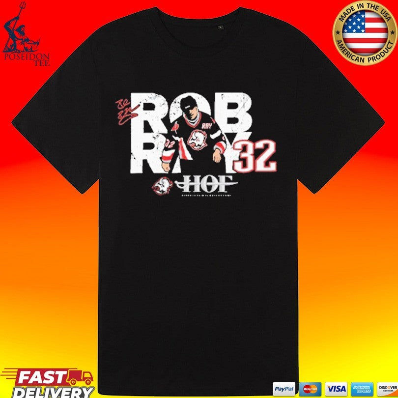 Rob Ray 32 Buffalo Sabres Hof T-shirt