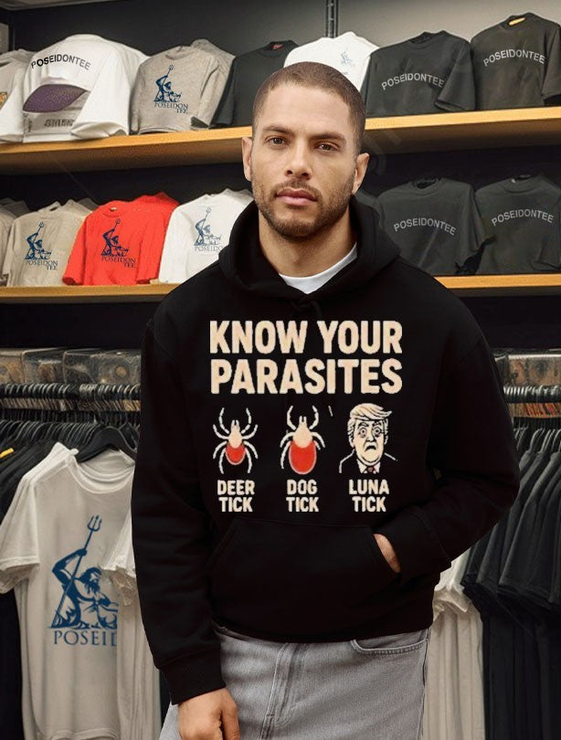 Robert De Niro Know Your Parasites Deer Tick Dog Tick Luna Tick Anti Trump T-shirt