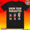 Robert De Niro Know Your Parasites Deer Tick Dog Tick Luna Tick Anti Trump T-shirt