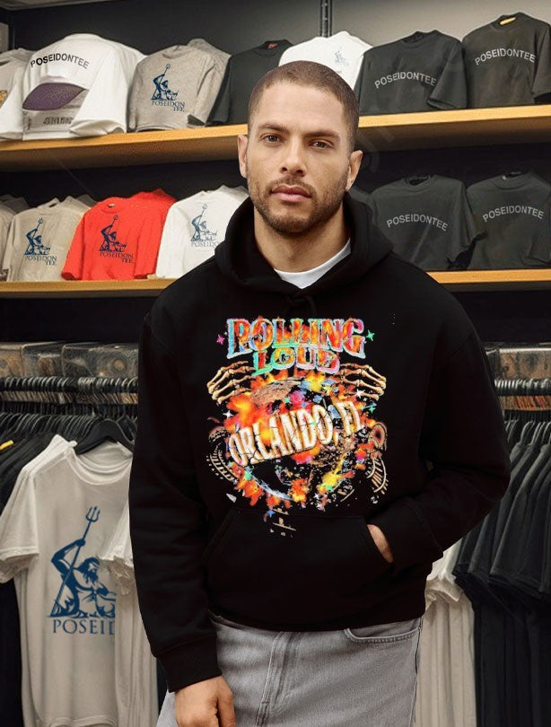 Rolling Loud Universal Flames Mineral T-shirt