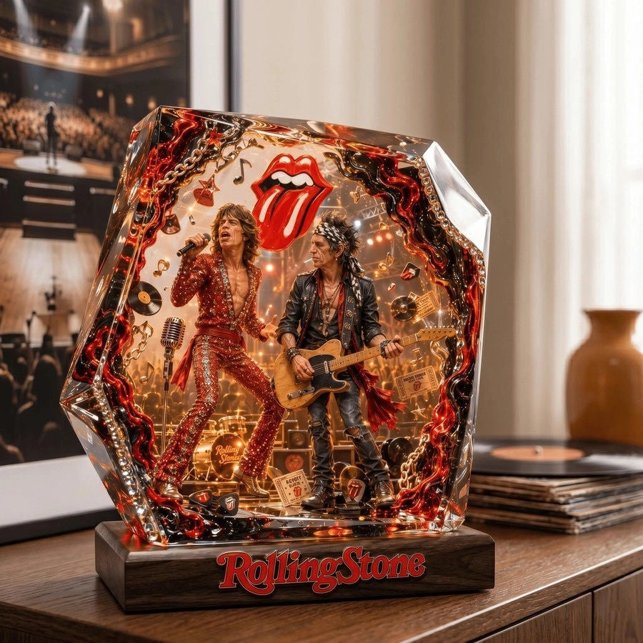 Rolling Stone Fantasy Decor Resin Lamp