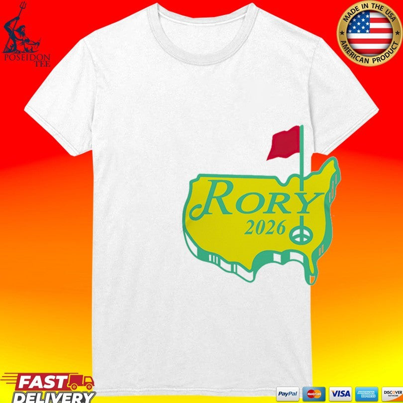 Rory McIlroy 2026 Masters Golf Champion Logo T-shirt