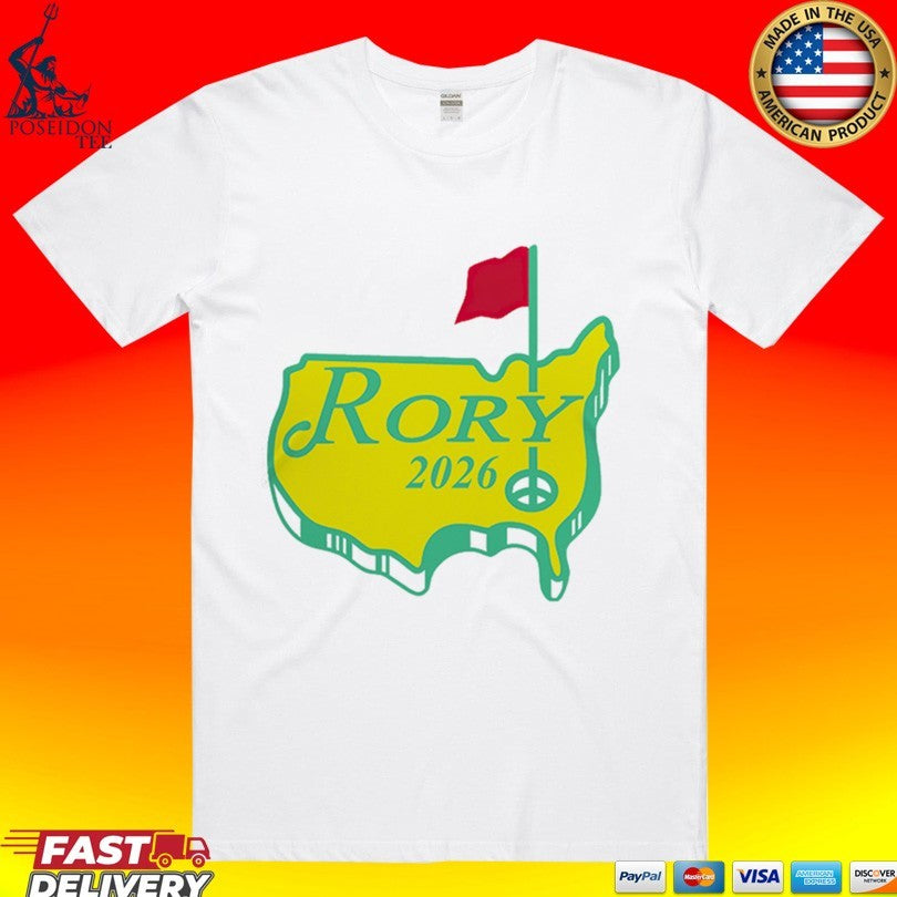 Rory McIlroy 2026 Masters Golf Champion Logo T-shirt