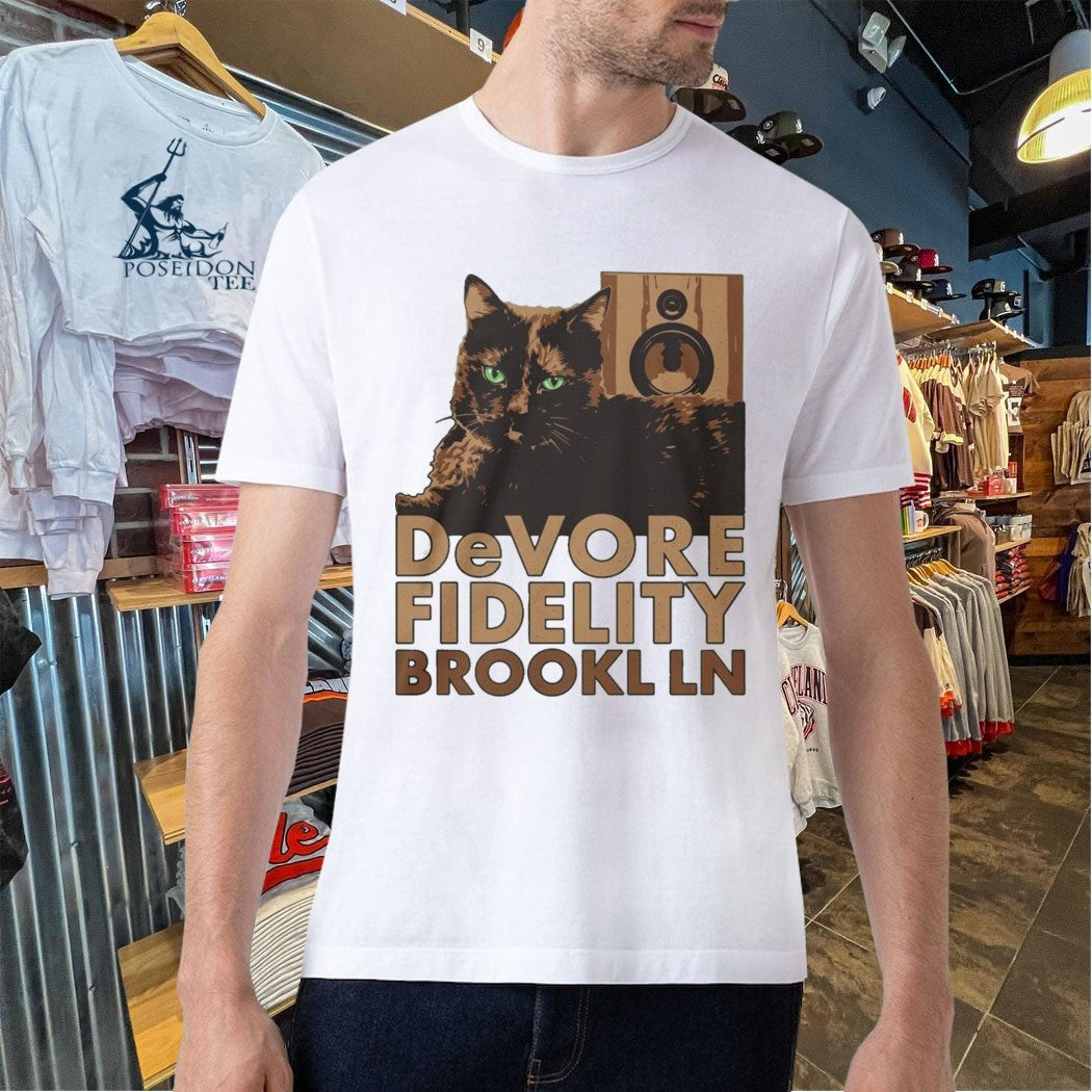 Roxy Memorial Silkscreened Devore Fidelity Brooklyn T-shirt
