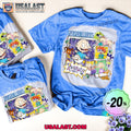 Rugrats TV Series Unisex Bleached Tee Shirt