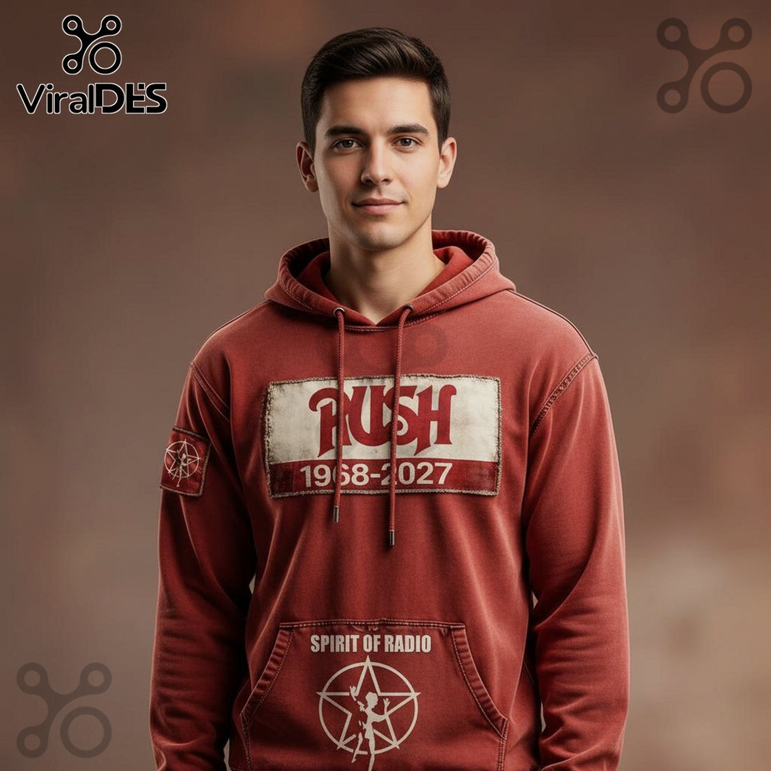 Rush Band 1968-2027 Spirit of Radio Commemorative Graphic Hoodie