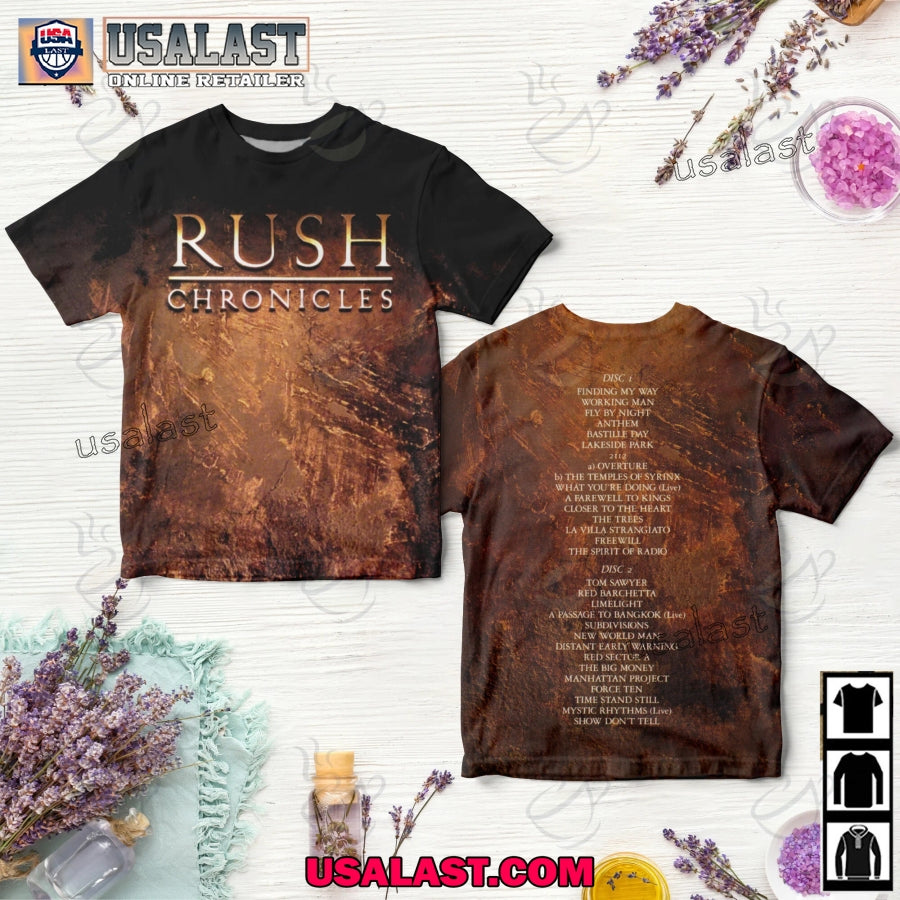 Rush Chronicles Album Cover 3D Shirt