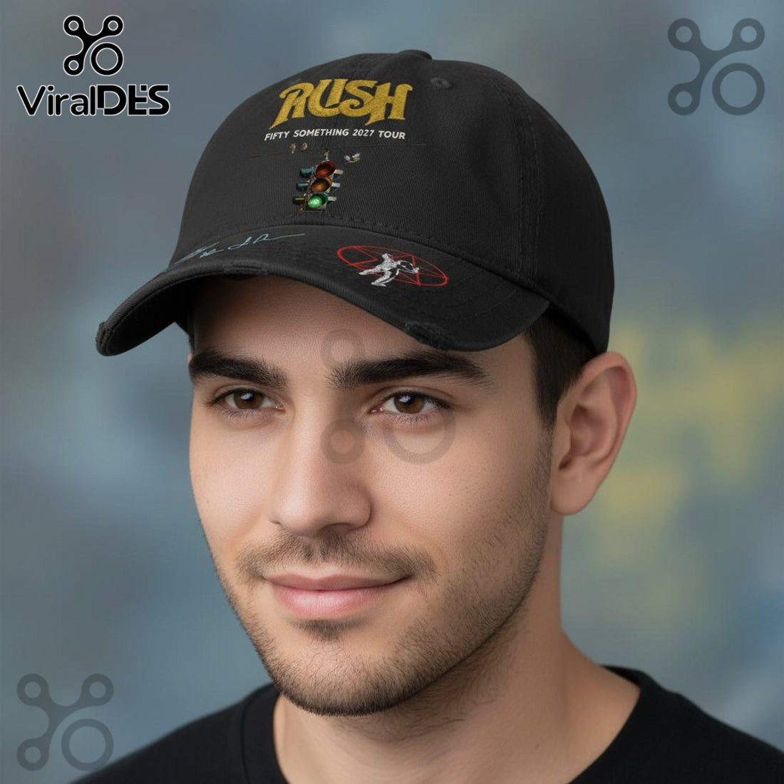 Rush Fifty Something 2027 Tour Autographed Baseball Cap