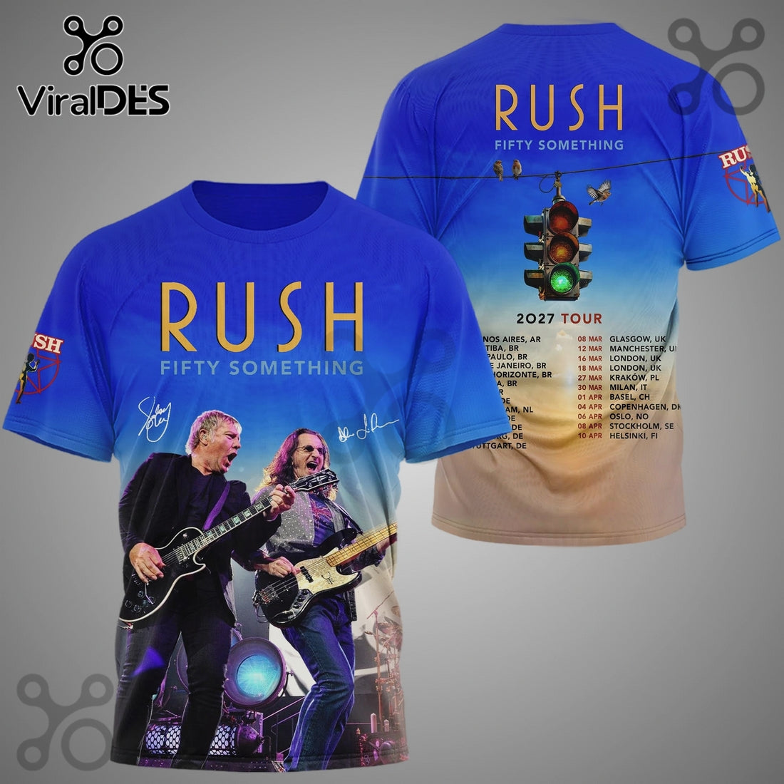Rush Fifty Something 2027 Tour Band Graphic Premium All Over Print Shirt