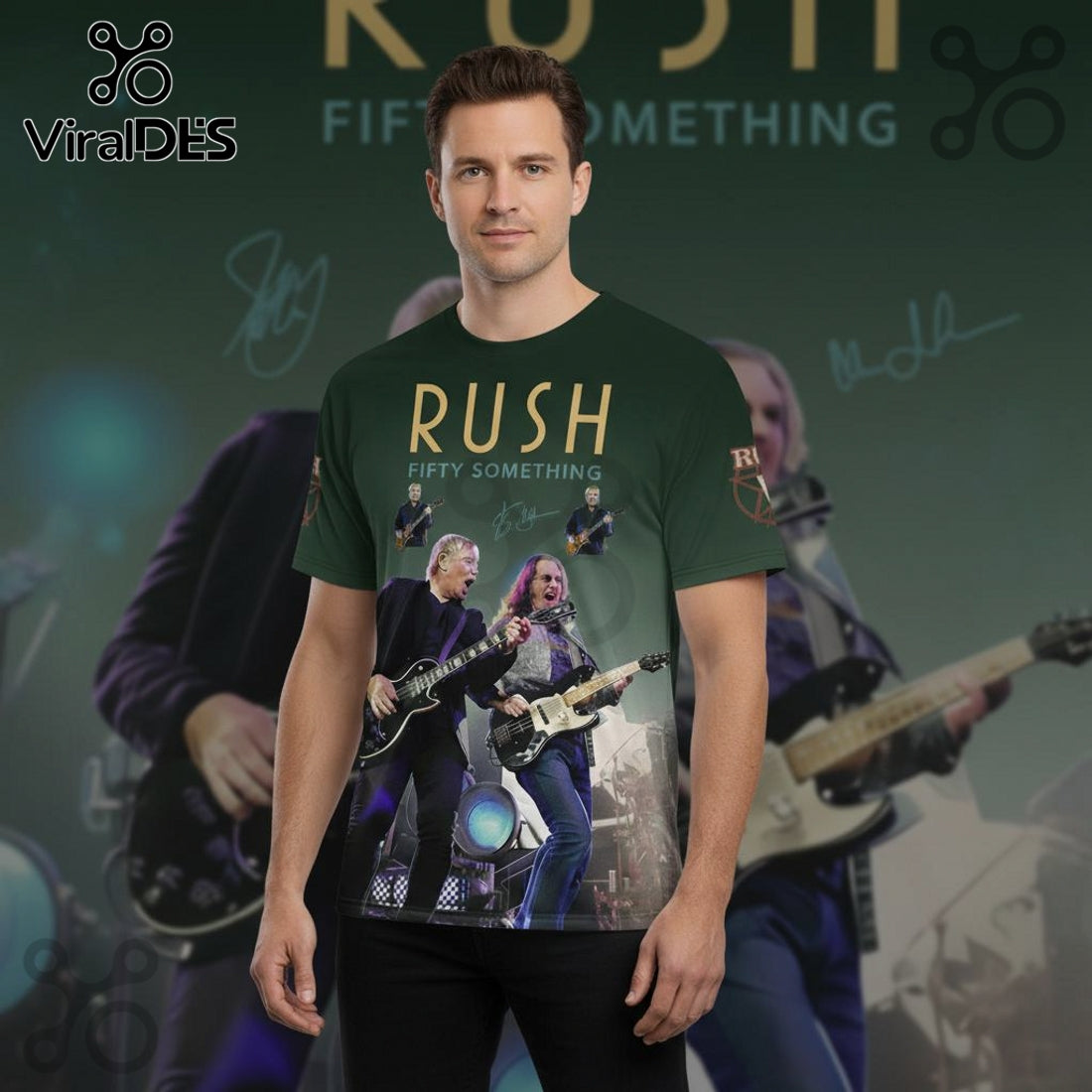 Rush Fifty Something 2027 Tour Premium 3D Graphic Shirt
