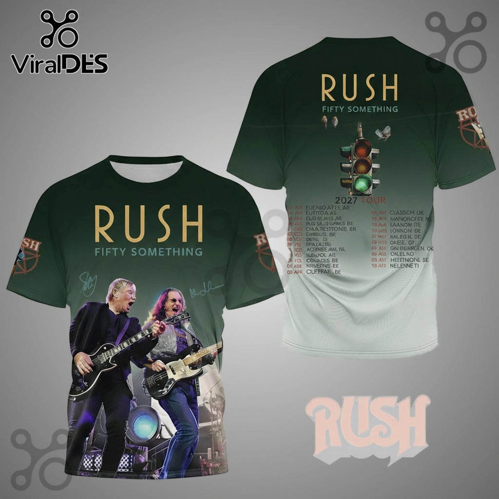 Rush Fifty Something 2027 Tour Premium 3D Graphic Shirt