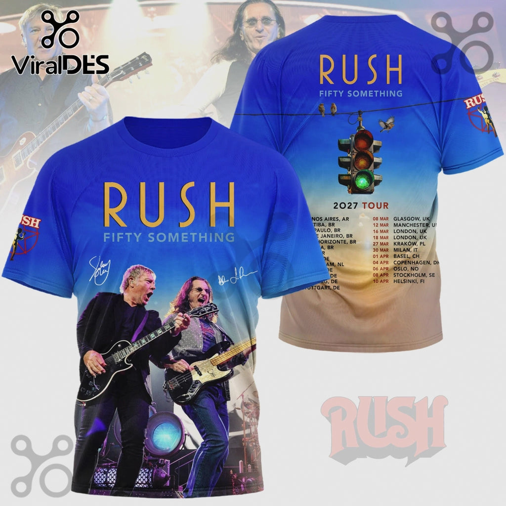 Rush Fifty Something 2027 Tour Rock Band Premium 3D Shirt