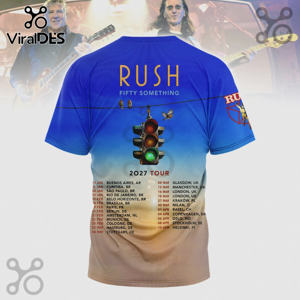 Rush Fifty Something 2027 Tour Rock Band Premium 3D Shirt