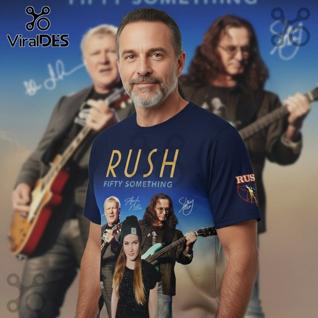 Rush Fifty Something 2027 Tour Rock Music Premium Graphic Shirt