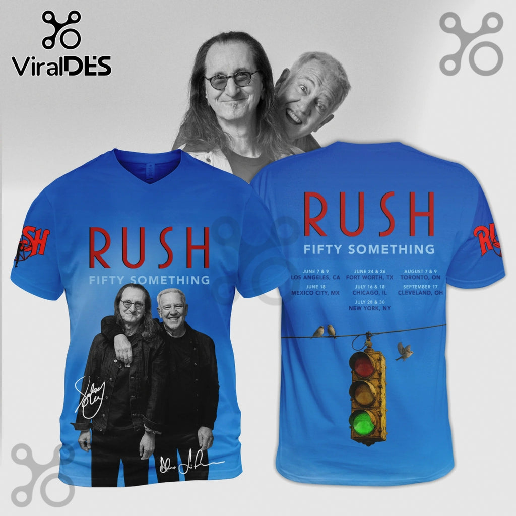 Rush Fifty Something Tour Dates Premium Graphic Shirt