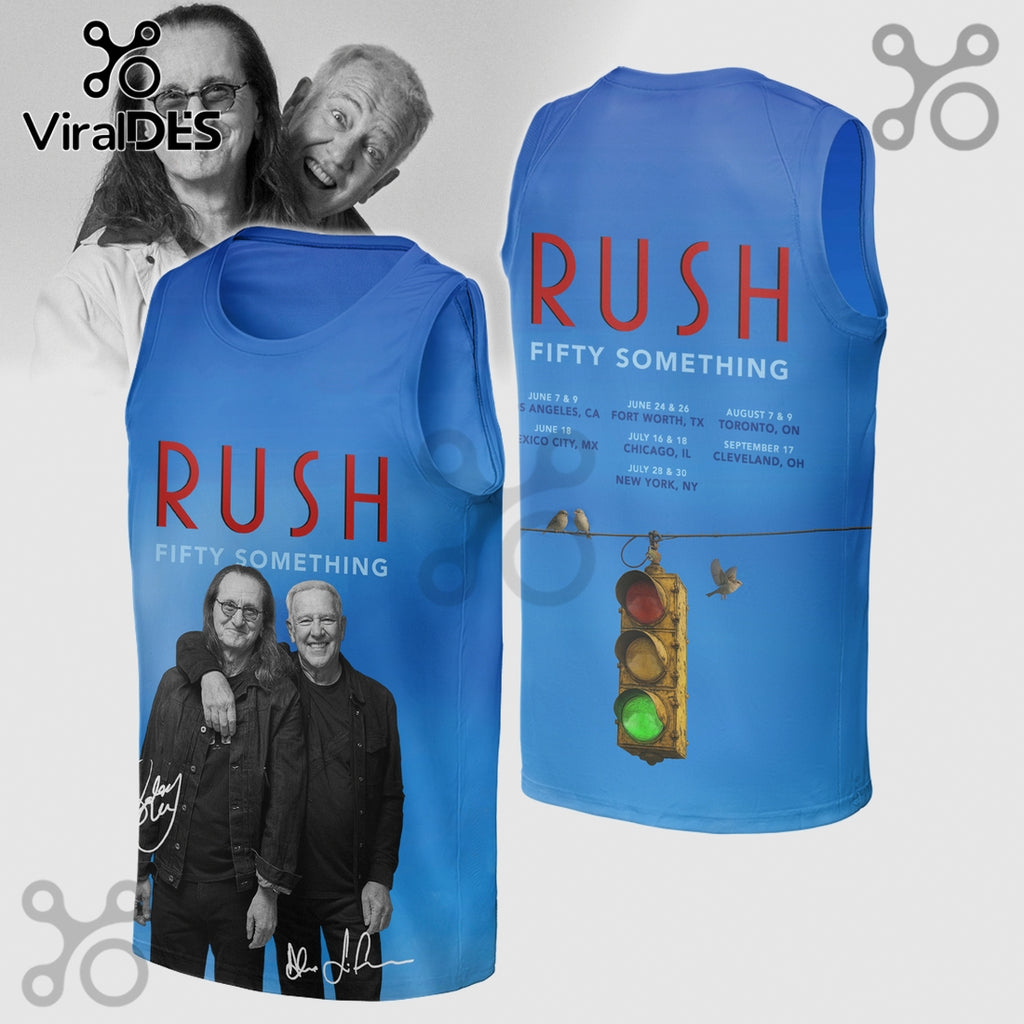 Rush Fifty Something Tour Dates Premium Graphic Shirt