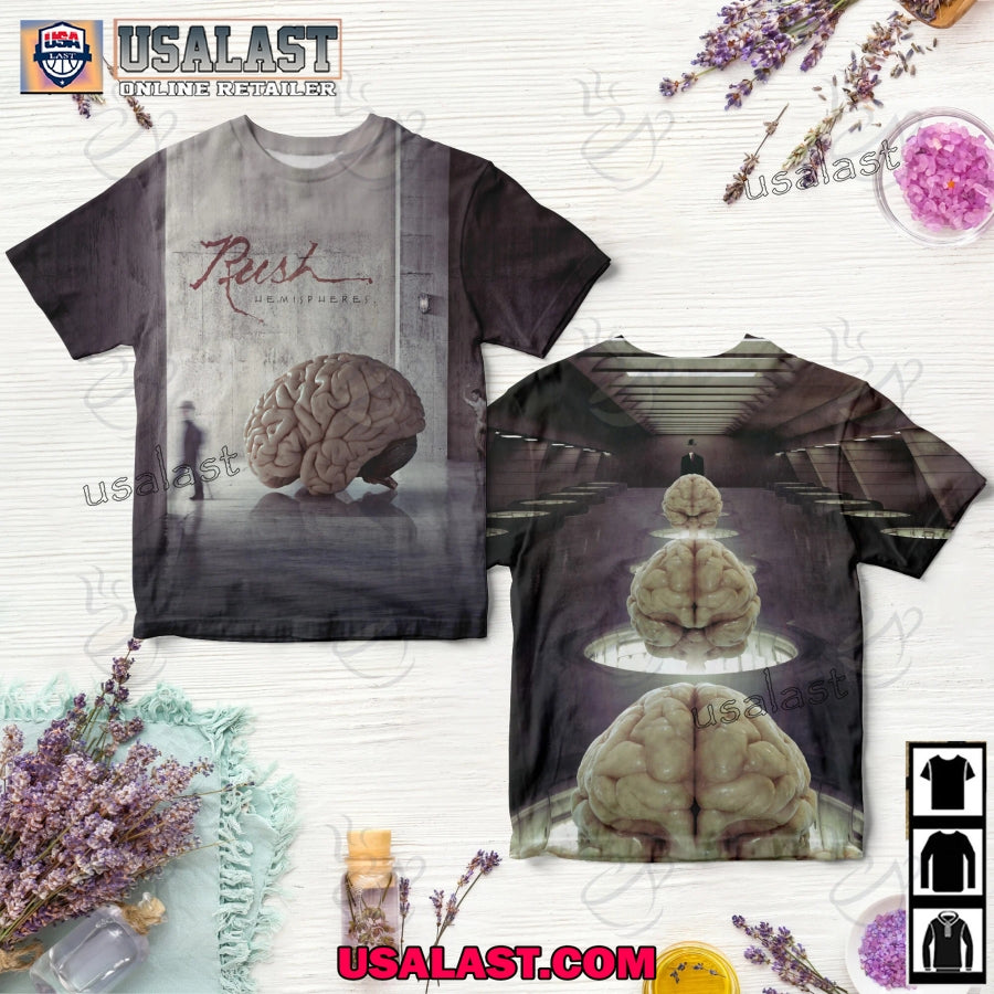 Rush Hemispheres Album Cover 3D Shirt