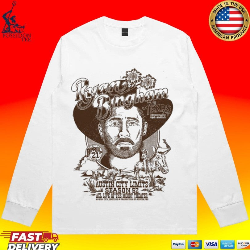 Ryan Bingham 4 21 2026 Austin, Tx T-shirt