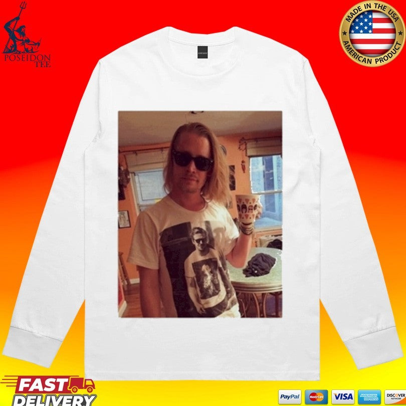 Ryan Gosling Wears Of Macaulay Culkin Ryan Gosling T-shirt