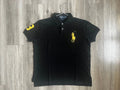 Polo Ralph Lauren Polo Logo Horse #3 Black Jersey Mens size L Shirt Y2k