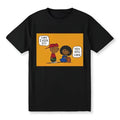Can I Kick It Cartoon Tee, Motivational Fun Men's Shirt, 100% Cotton T-Shirt