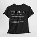 Diabolical Definition Shirt, Adjective T Shirt Funny Hilarious Teacher Sarcastic
