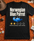 Dead Parrot Review T-Shirt Funny Bird Graphic Tee Retro Humor Shirt XS-5XL