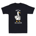 Trust Me Im A Ducktor Funny Whimsical Duck Doctor Meme Quote Retro Men's T-Shirt