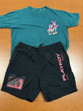 Surf Playboy Set Shirt & Shorts retro 80’s 90’s
