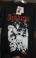 Official Inuyasha Anime Graphic T-Shirt Short Sleeve Mens Size L Black