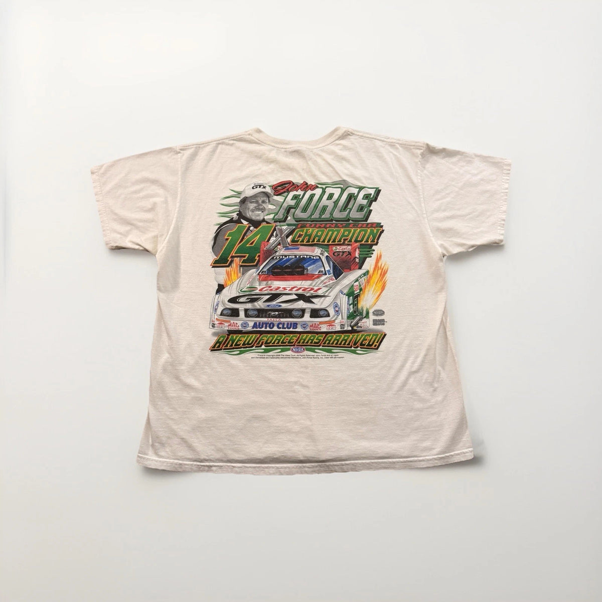 Vintage Y2K NHRA Winston Drag Racing John Force 2006 Shirt Men's Size XL