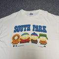 Vintage South Park Bigger Longer Uncut Cartoon 90s Funny USA T Shirt Size XL