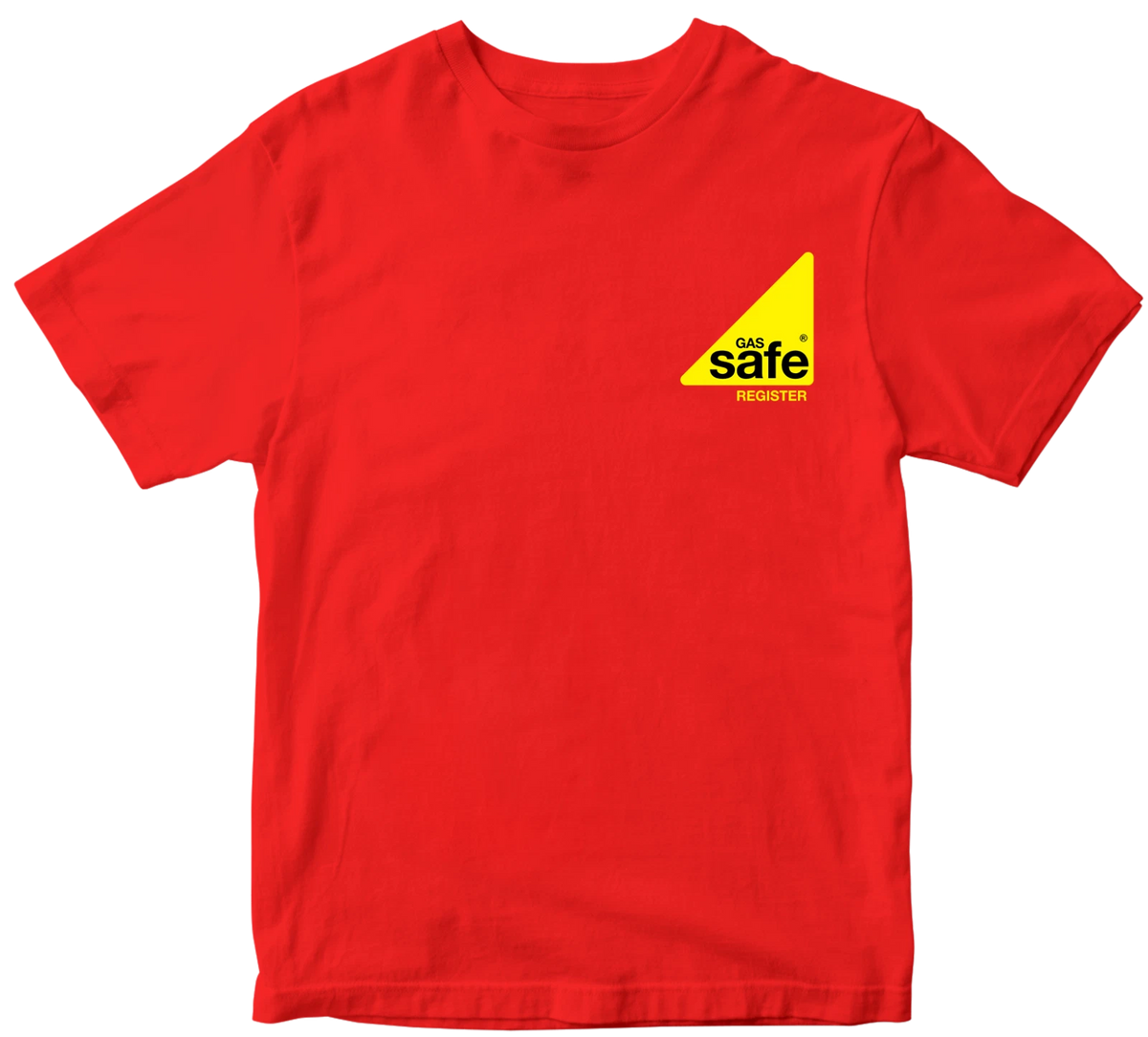 Gas Safe Register T-shirt Engineer Work wear Staff Men Plumber Gas Fitter Top