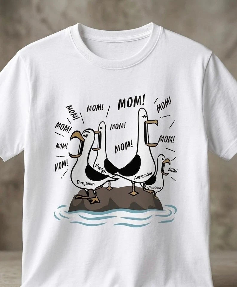 Funny Seagull MOM Shirt. Island Chaos Shirt