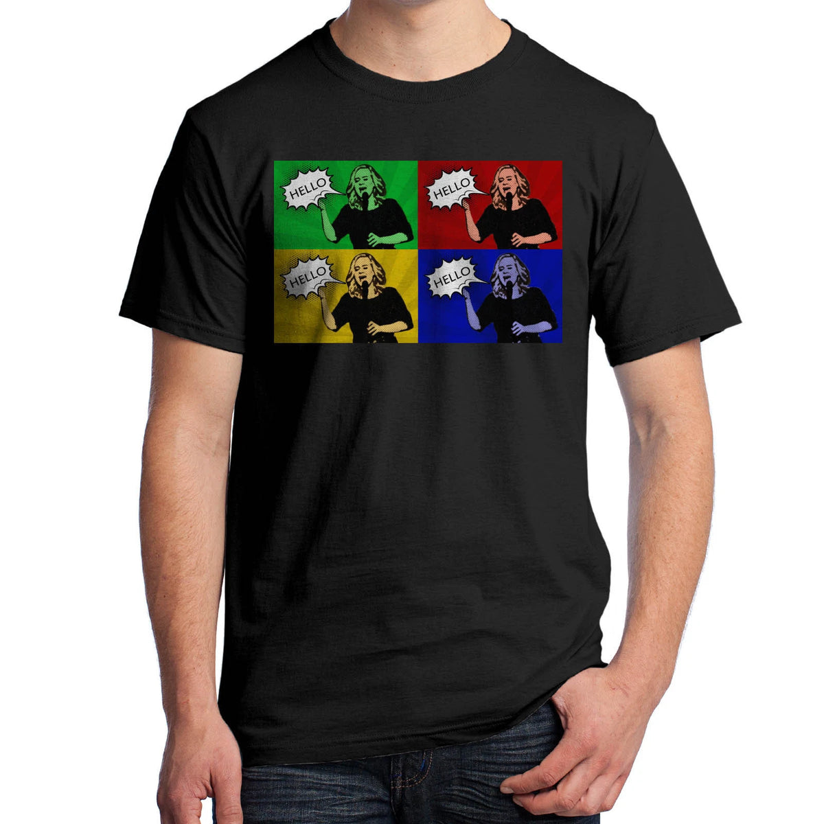 Adele Pop Art T-Shirt Hello 2129