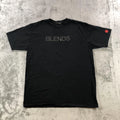 Vintage Blends Shirt Mens Large Black Logo Graphic Tee Made USA Y2K Streetwear