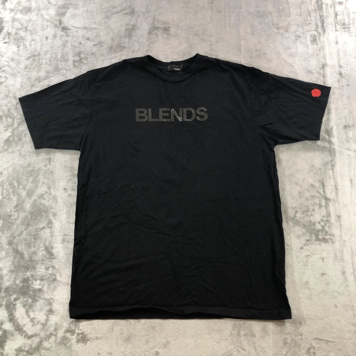 Vintage Blends Shirt Mens Large Black Logo Graphic Tee Made USA Y2K Streetwear