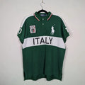 90S RARE VINTAGE POLO RALPH LAUREN BIG LOGO PONY ITALY T-SHIRT Y2K STYLE SIZE XL