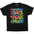 WOODSTOCK MUSIC FESTIVAL-PEACE,MUSIC,LOVE-BLACK T-SHIRT S,M,L,XL,XXL,3X