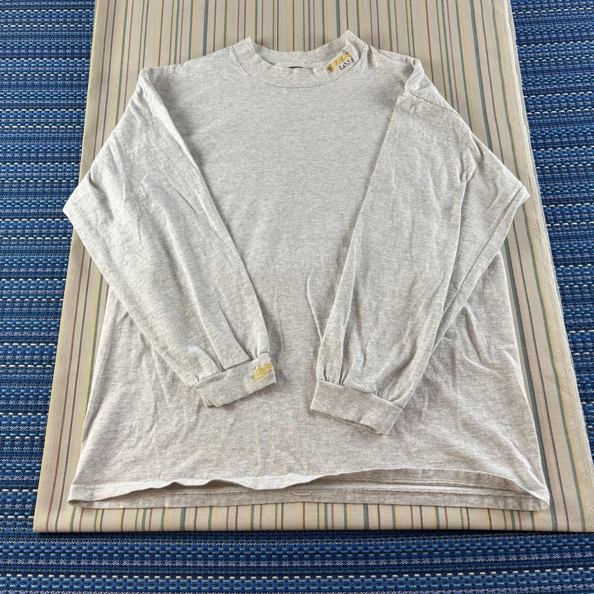 Vintage Laidlaw Shirt Mens XL Gray Long Sleeve Nemesis Superweight USA 2000s Y2K