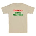 Daddy's Little Meatball Funny Italian Quote Joke Gift Vintage Men's T-Shirt Tee