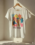 Henri Matisse Floral Art Graphic Ivory T-Shirt Vintage Style Unisex - S381